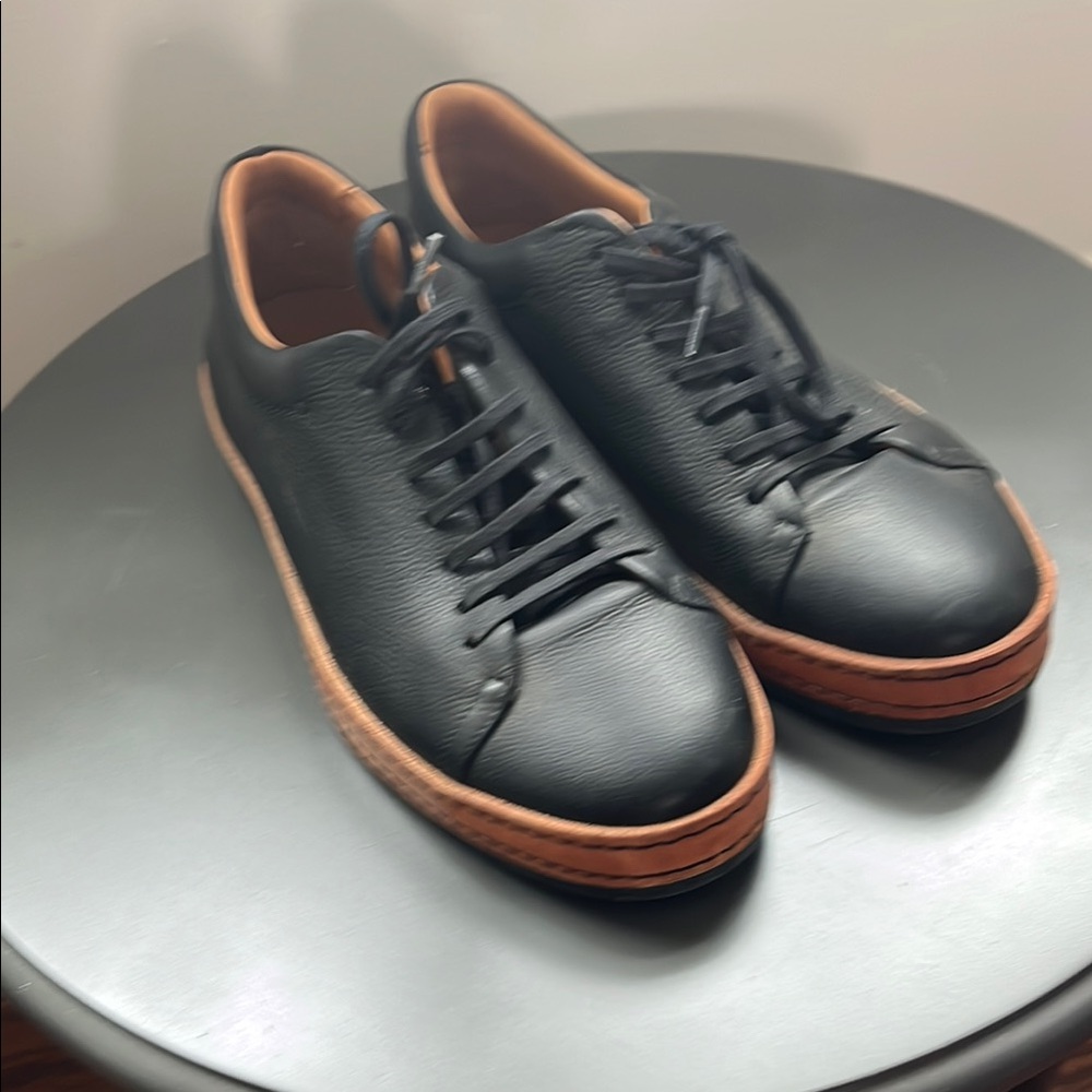 Clergerie Black Leather Sneakers – Size 39 - Picture 2 of 11
